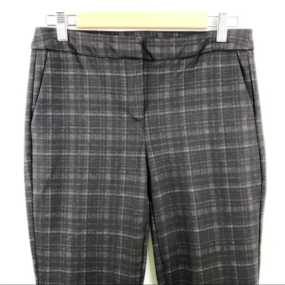 Rachel Zoe Laurel style- stylish brown plaid Pants - Picture 4 of 15